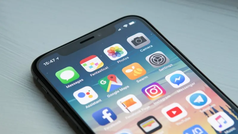 Persona usando WhatsApp Business en su negocio